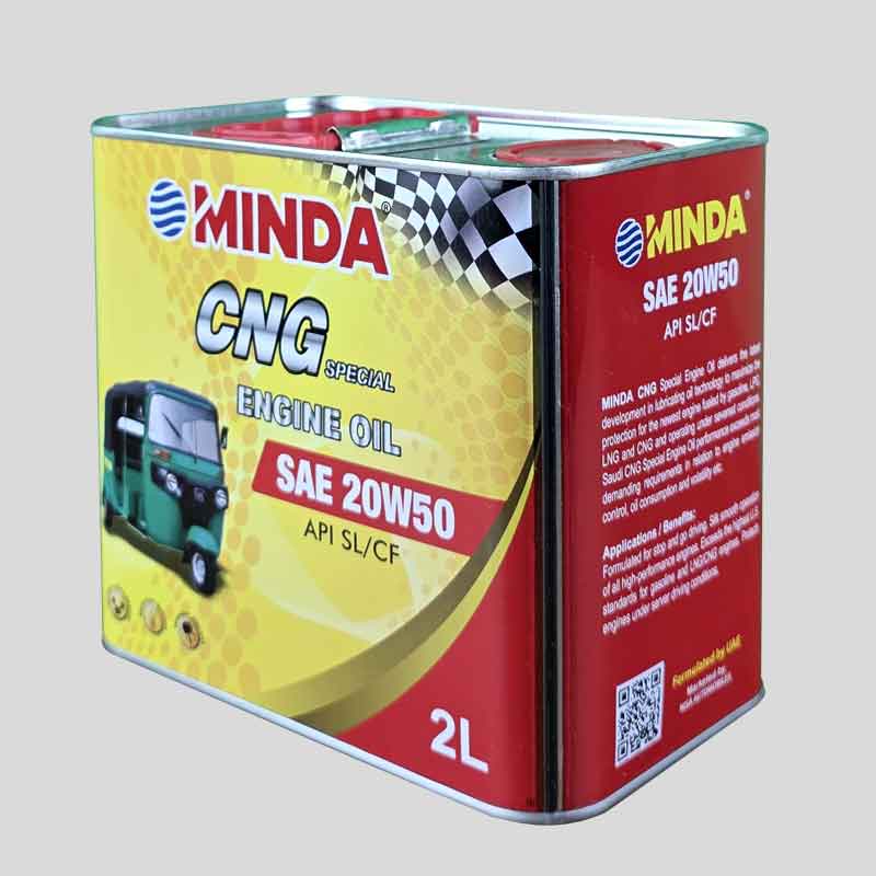 Minda CNG Engine Oil – SAE 20W50 – 2L